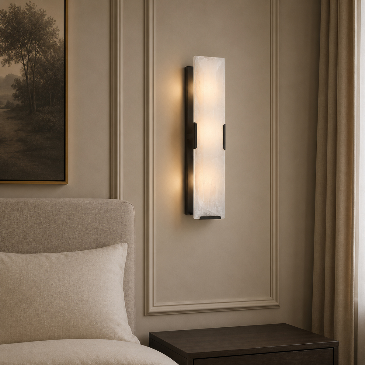 Hadilor Calcite Linear Sconce