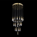 22X47 Inch 32 Rock Crystal Short-eggplants Pendant Modern LED Chandelier