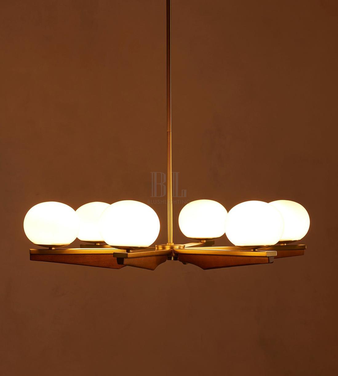 Demarco Glass Chandelier 31"W
