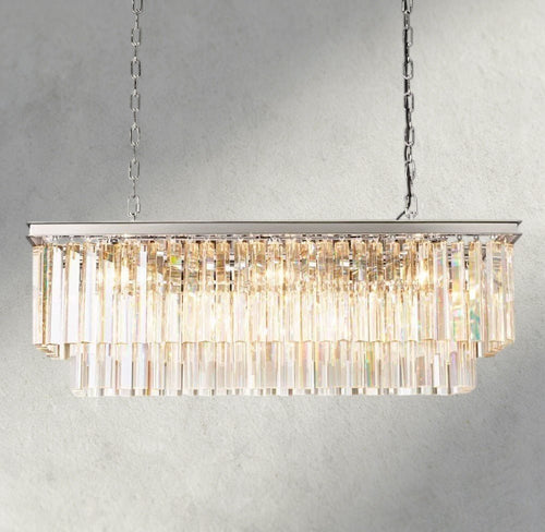 1920S Odeon Rectangular Chandelier 40", 49", 59" - Brig