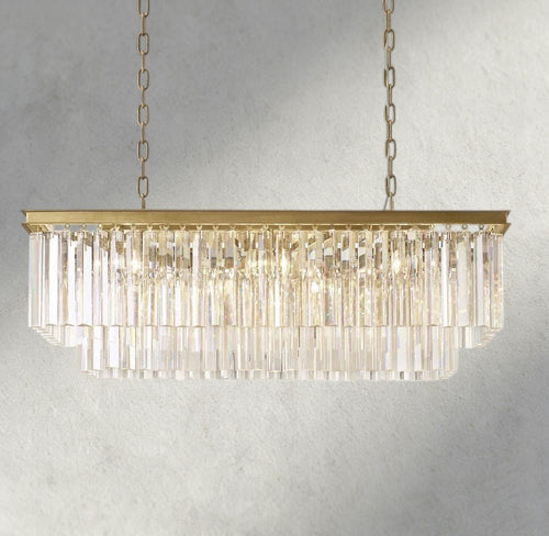 1920S Odeon Rectangular Chandelier 40", 49", 59" - Brig