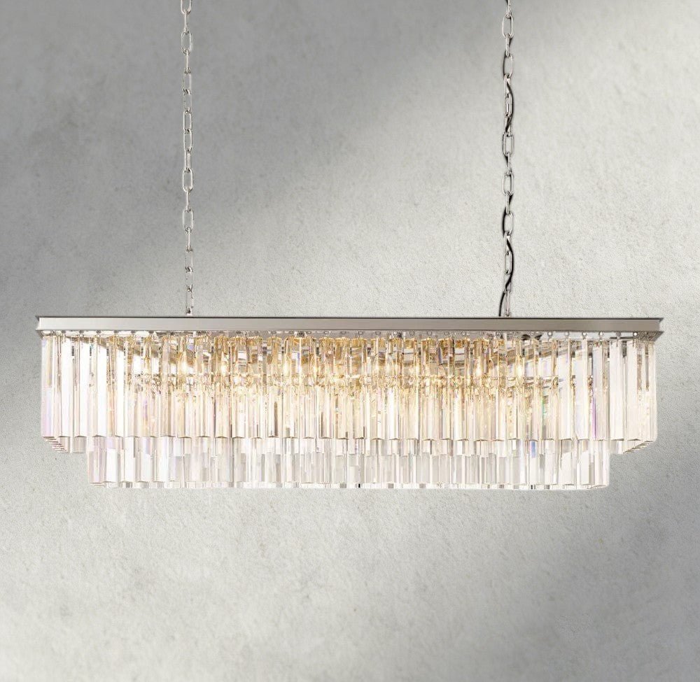 1920S Odeon Rectangular Chandelier 40", 49", 59" - Brig