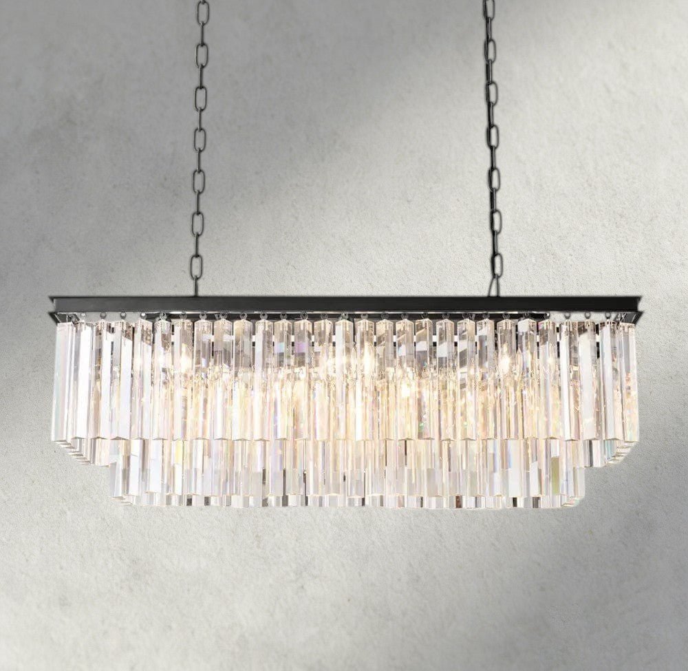 1920S Odeon Rectangular Chandelier 40", 49", 59" - Brig