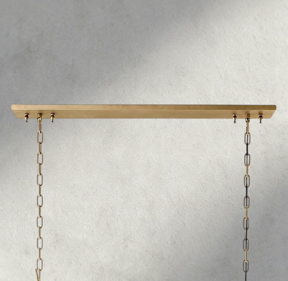 1920S Rectangular Chandelier 40", 49", 59" - briglamps