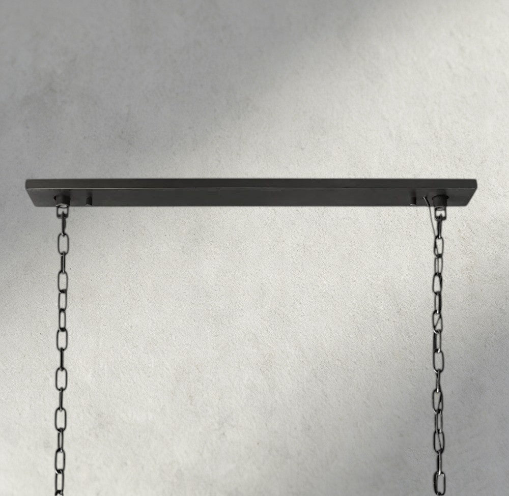 1920S Rectangular Chandelier 40", 49", 59" - briglamps