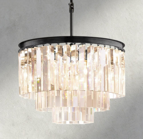 1920s Round Chandelier 20", 32", 44" - briglamps