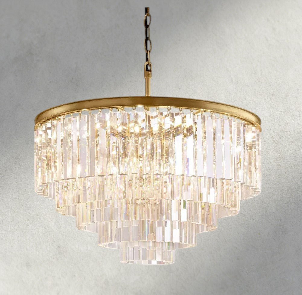 1920s Round Chandelier 20", 32", 44" - briglamps