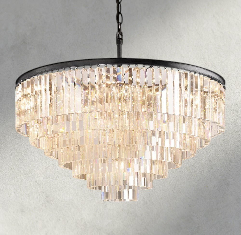 1920s Round Chandelier 20", 32", 44" - briglamps
