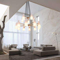 2-Tier White Porcelain Round Chandelier - Brig Lighting