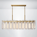 Ascend Glass Rectangular Chandelier 60"