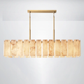 Ascend Alabaster Rectangular Chandelier 72"W