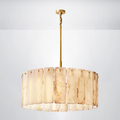 Ascend Alabaster Round Chandelier 36"