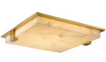 Flush Mount Ceiling Light with Alabaster Shade