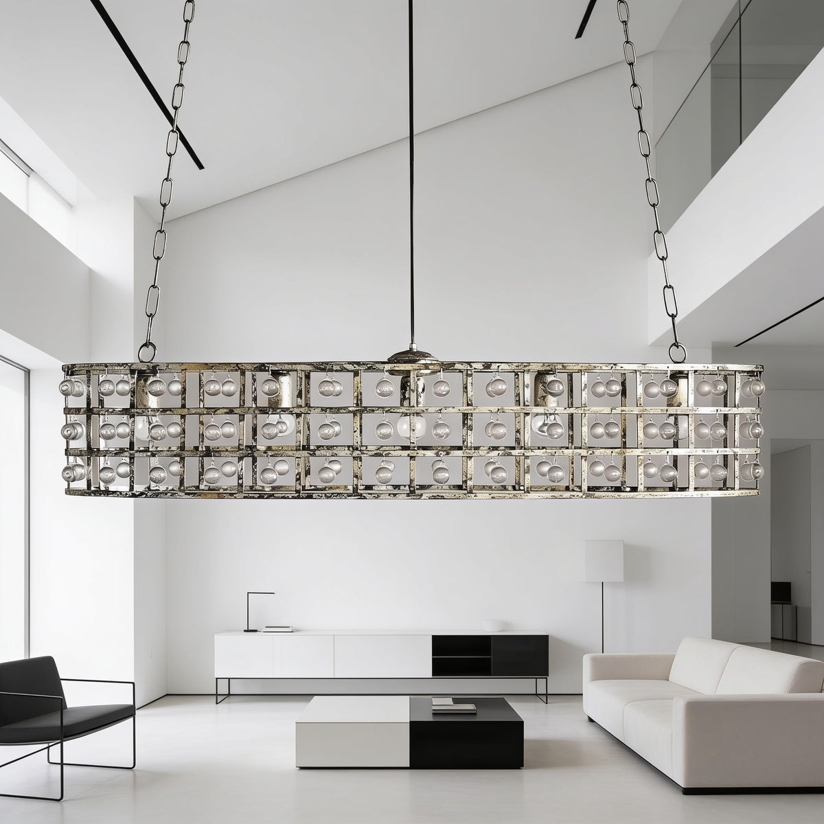 La Caged 5-Light Oval Chandelier