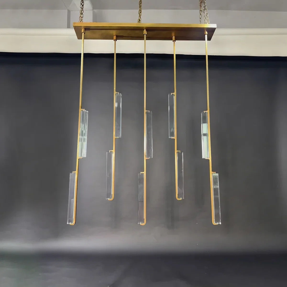 Audubom Crystal Linear Chandelier