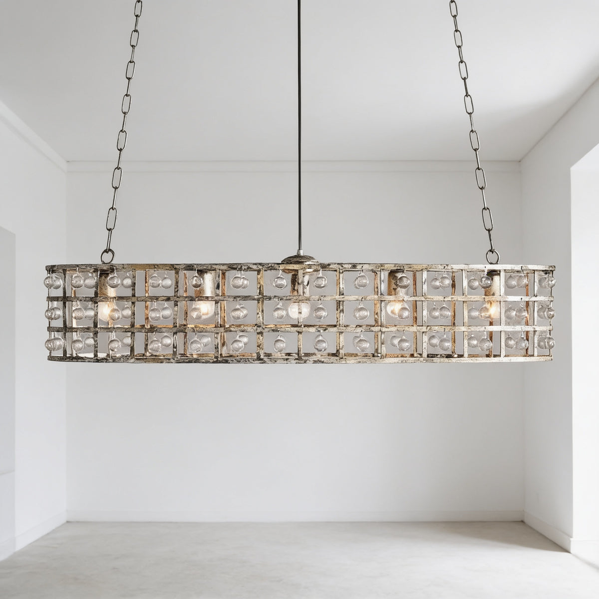 La Caged 5-Light Oval Chandelier