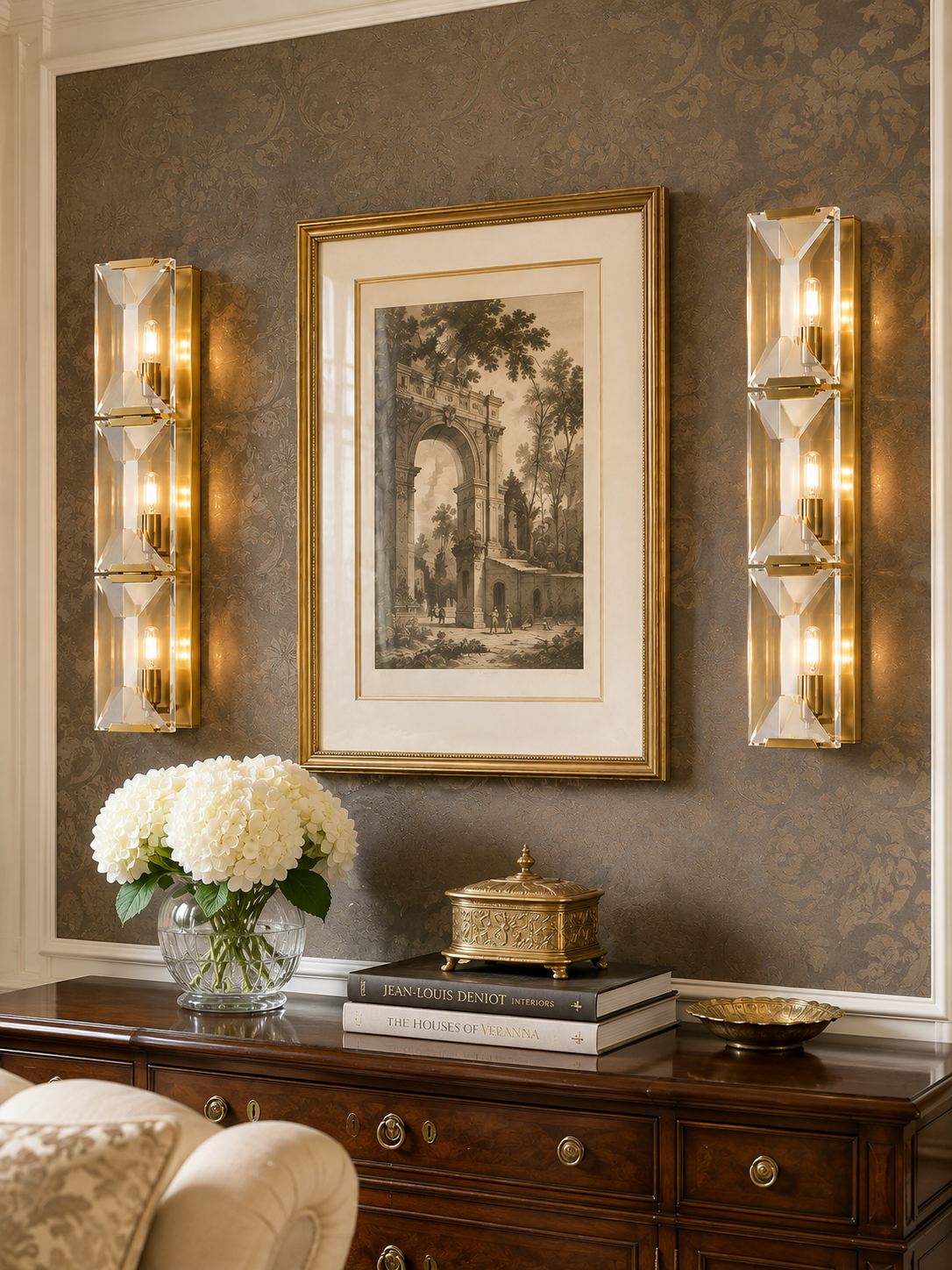 Hadilor CRYSTAL TRIPLE SCONCE