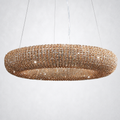 Elysian Crystal Round LED Chandelier 59"