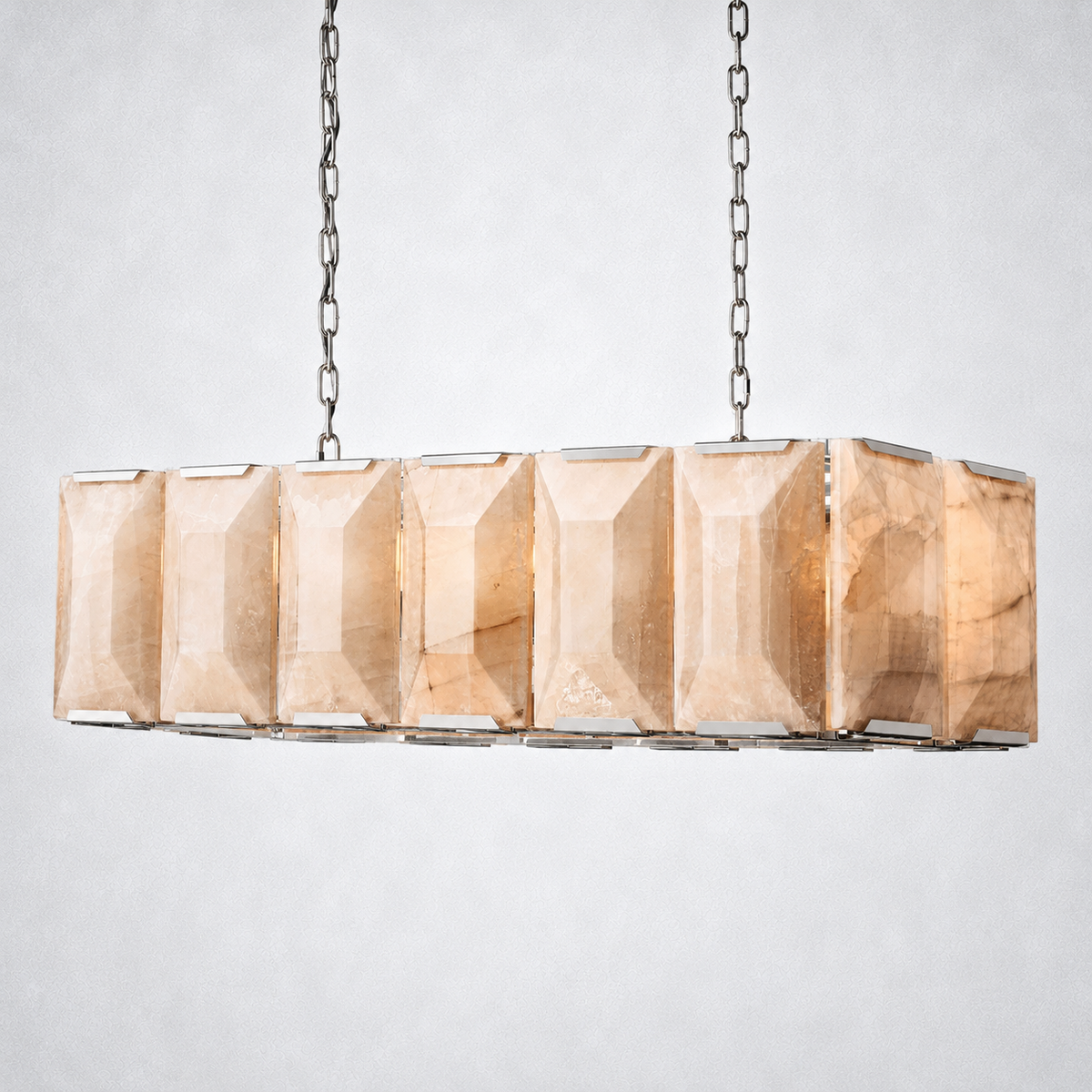 Ellington Calcite Rectangular Chandelier 42"