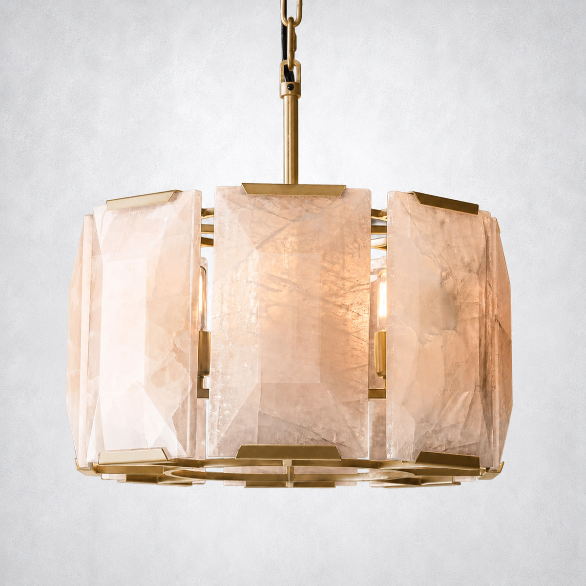 Ellington Calcite Round Chandelier 19"