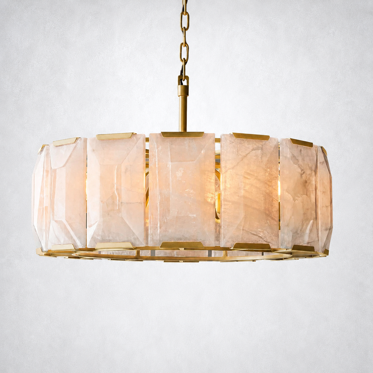 Ellington Calcite Round Chandelier 31"