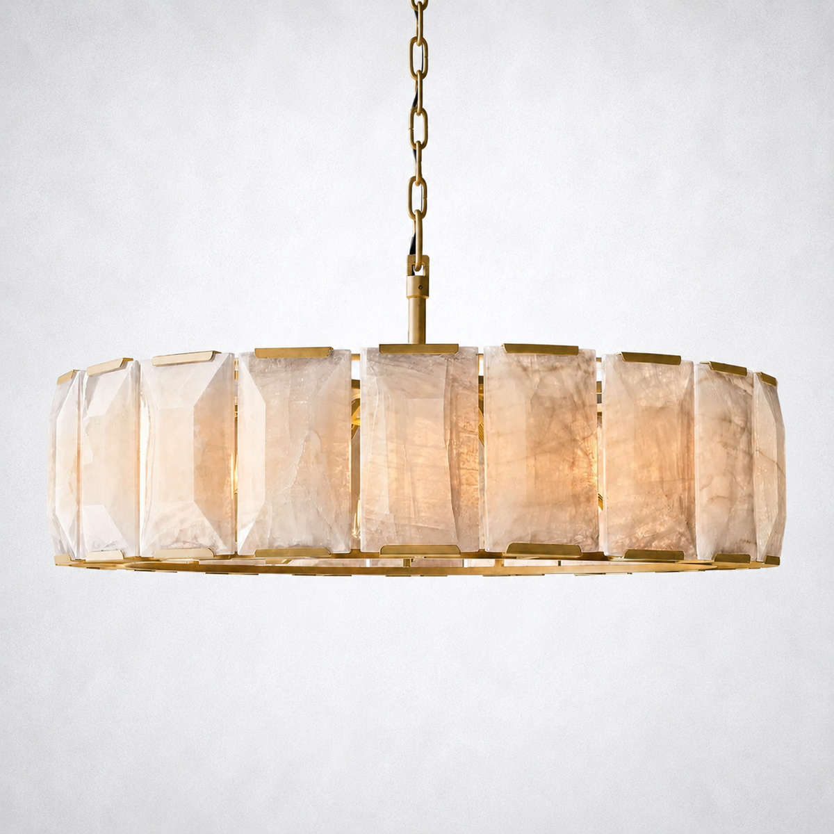 Ellington Calcite Round Chandelier 43"