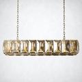Ellington Crystal Rectangular Chandelier 62"