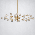 Meridian Clear Crystal Oval Chandelier 72"