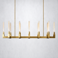 Imperial Glass Linear Chandelier 55"