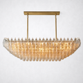 Skylark Crystal Rectangular Chandelier 54"