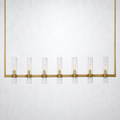 Summit Modern Fashion Glass Linear Chandelier 59''