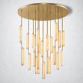 Sterling Alabaster Round Chandelier 56"