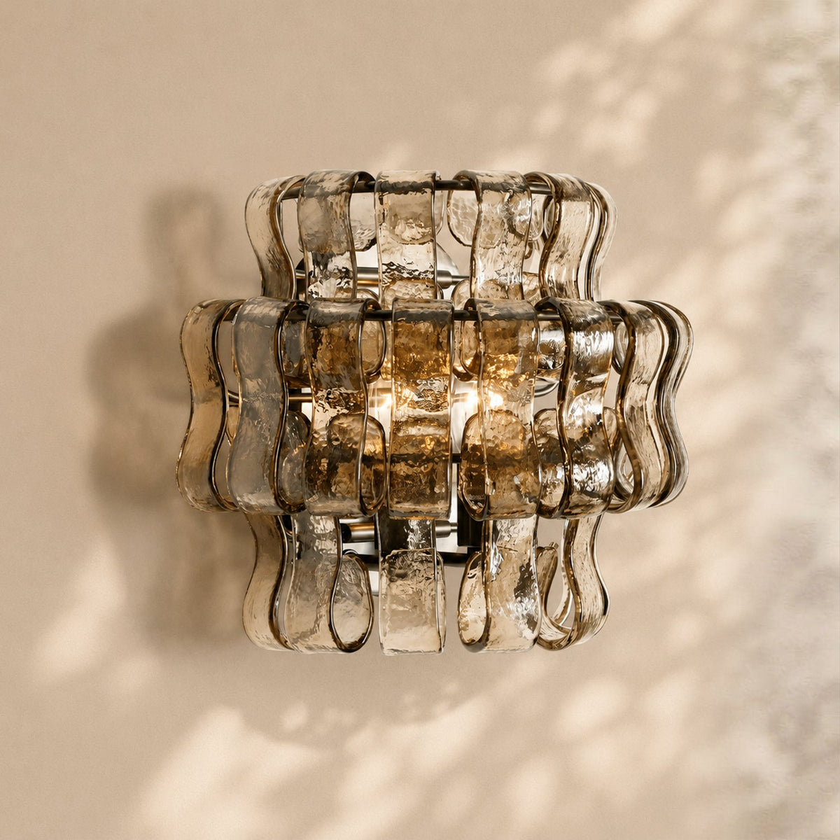 Amor Ghiaccio Glass Wall Sconce 12"