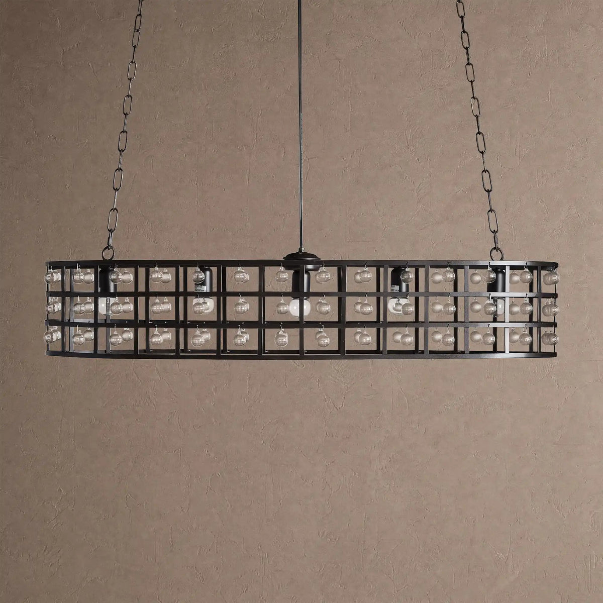 La Caged 5-Light Oval Chandelier
