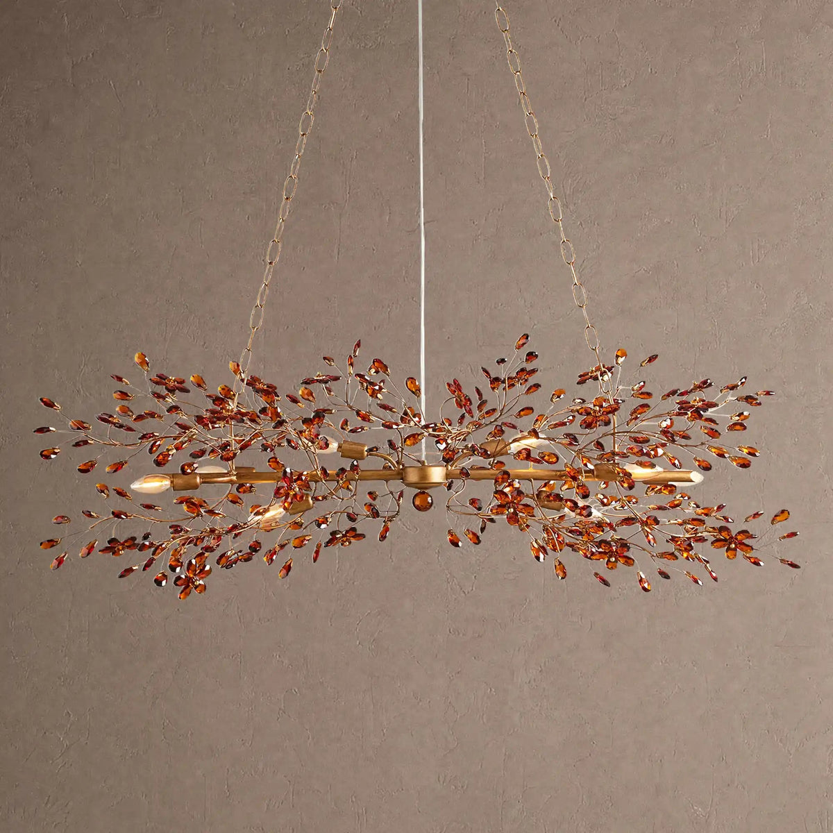 Fiore Linear Chandelier 43" 51" 68"W