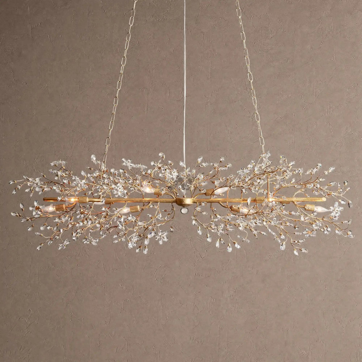 Fiore Linear Chandelier 43" 51" 68"W