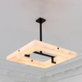 Orion Square Alabaster Chandelier