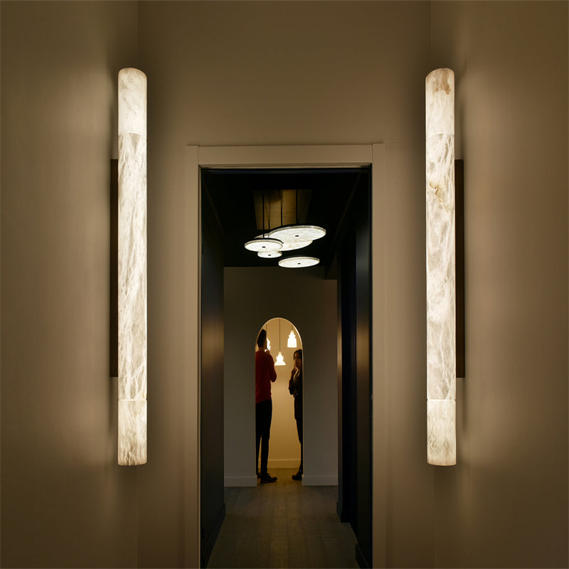 Noble Modern Alabaster Wall Sconce 3''