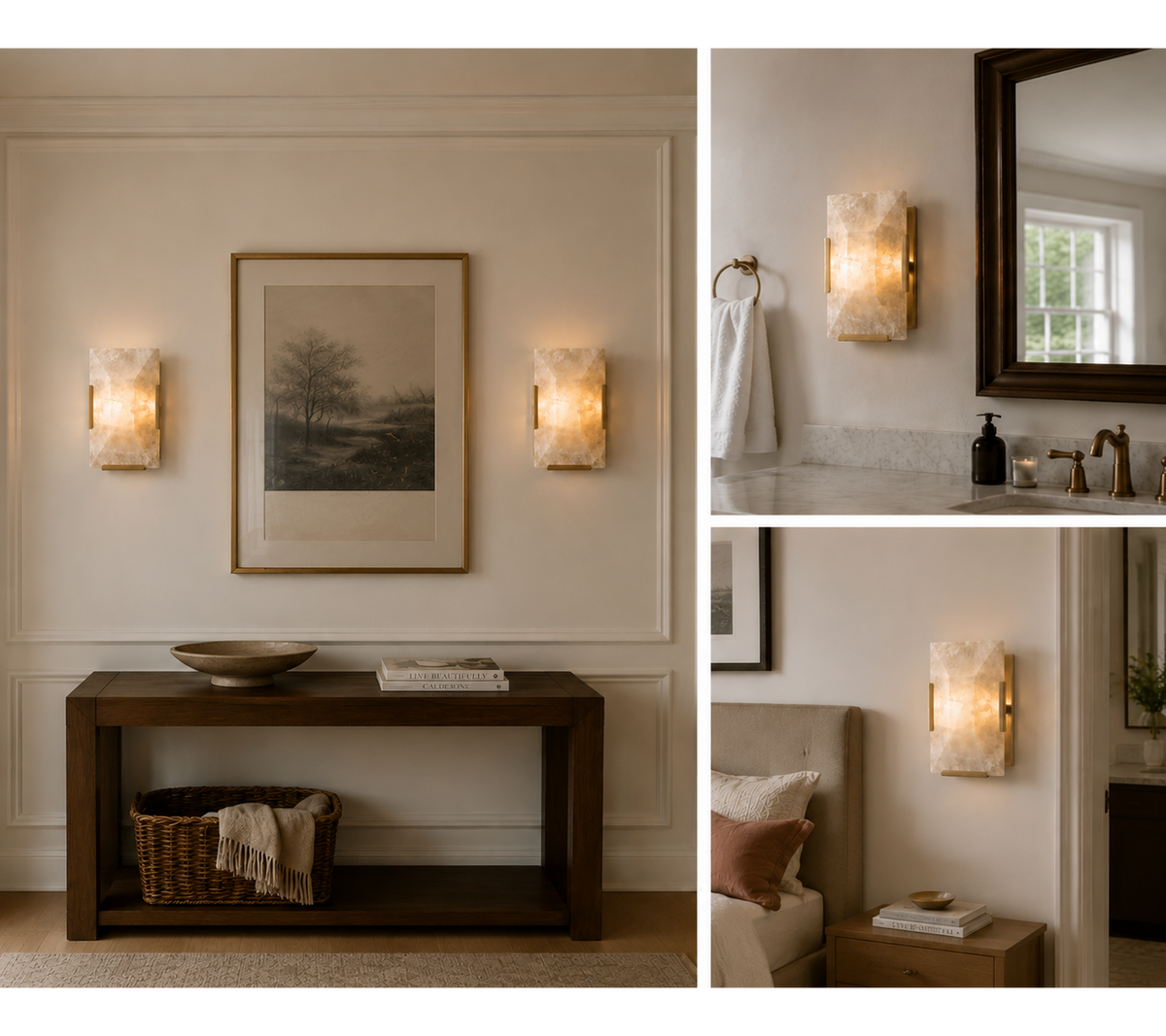 Hadilor Calcite Sconce