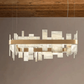 Alabaster Acropolis LED Square Chandelier - Brig Lighting