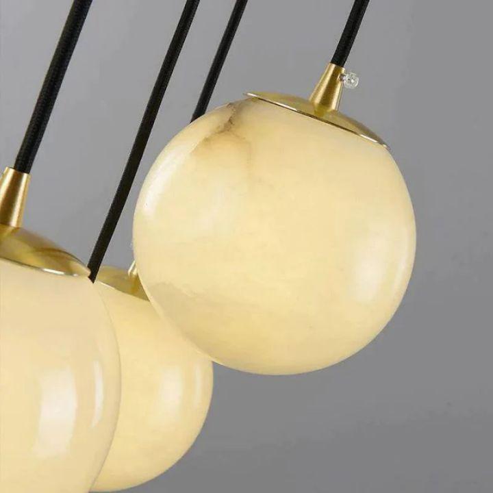 Alabaster Global Wavy Chandelier - Brig Lighting