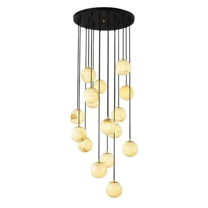 Alabaster Global Wavy Chandelier - Brig Lighting