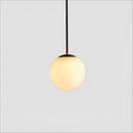 Alabaster Modern Round Ball Chandelier - Brig