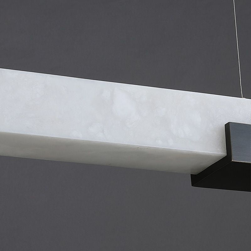 Alabaster Square Pillar Dining Chandelier - Brig Lighting