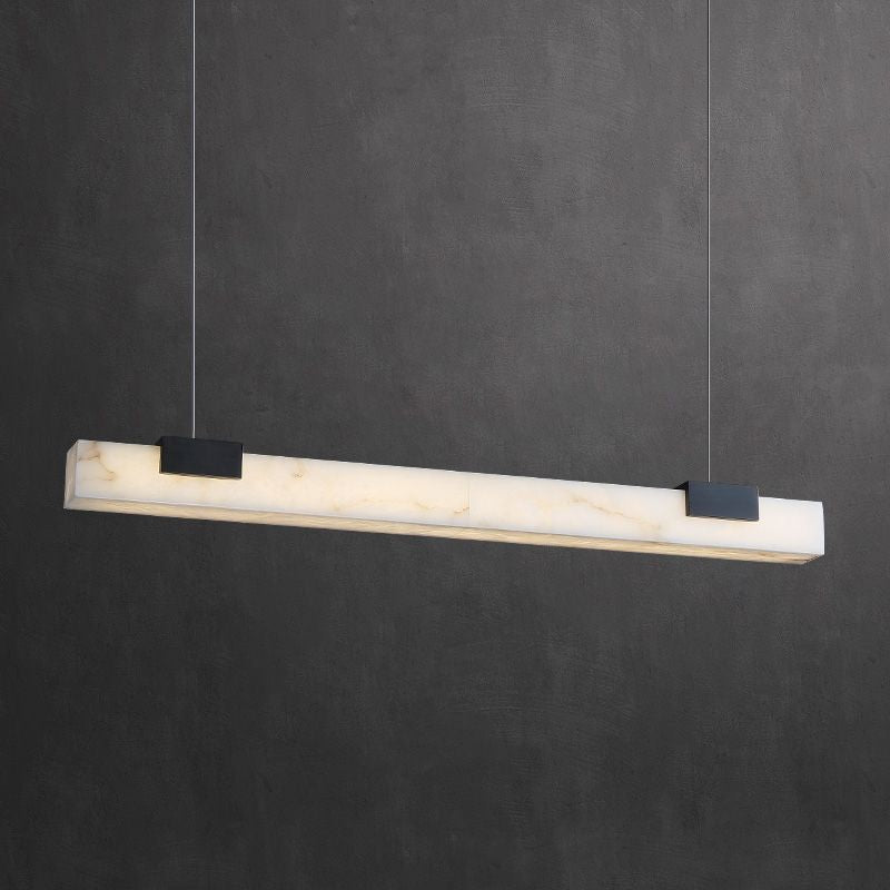 Alabaster Square Pillar Dining Chandelier - Brig Lighting