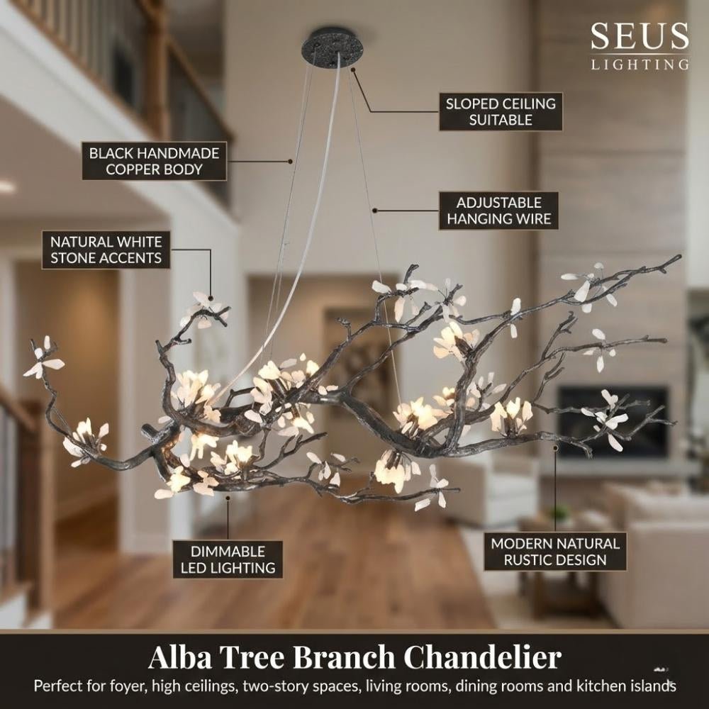Alba Tree Branch Chandelier - Brig Lighting