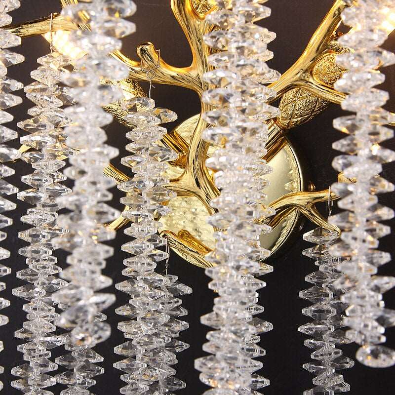 Albero Crystal Tassel Sconce - briglamps