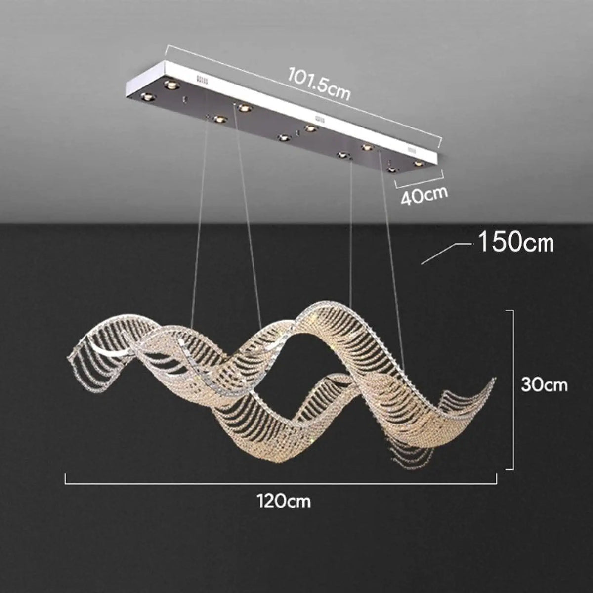 Alleri Crystal Chandelier - briglamps