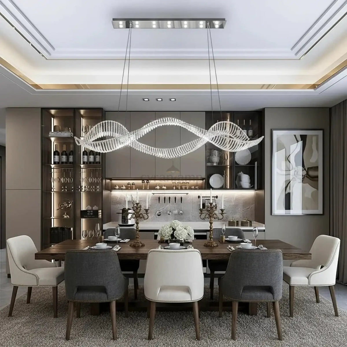Alleri Crystal Chandelier - briglamps