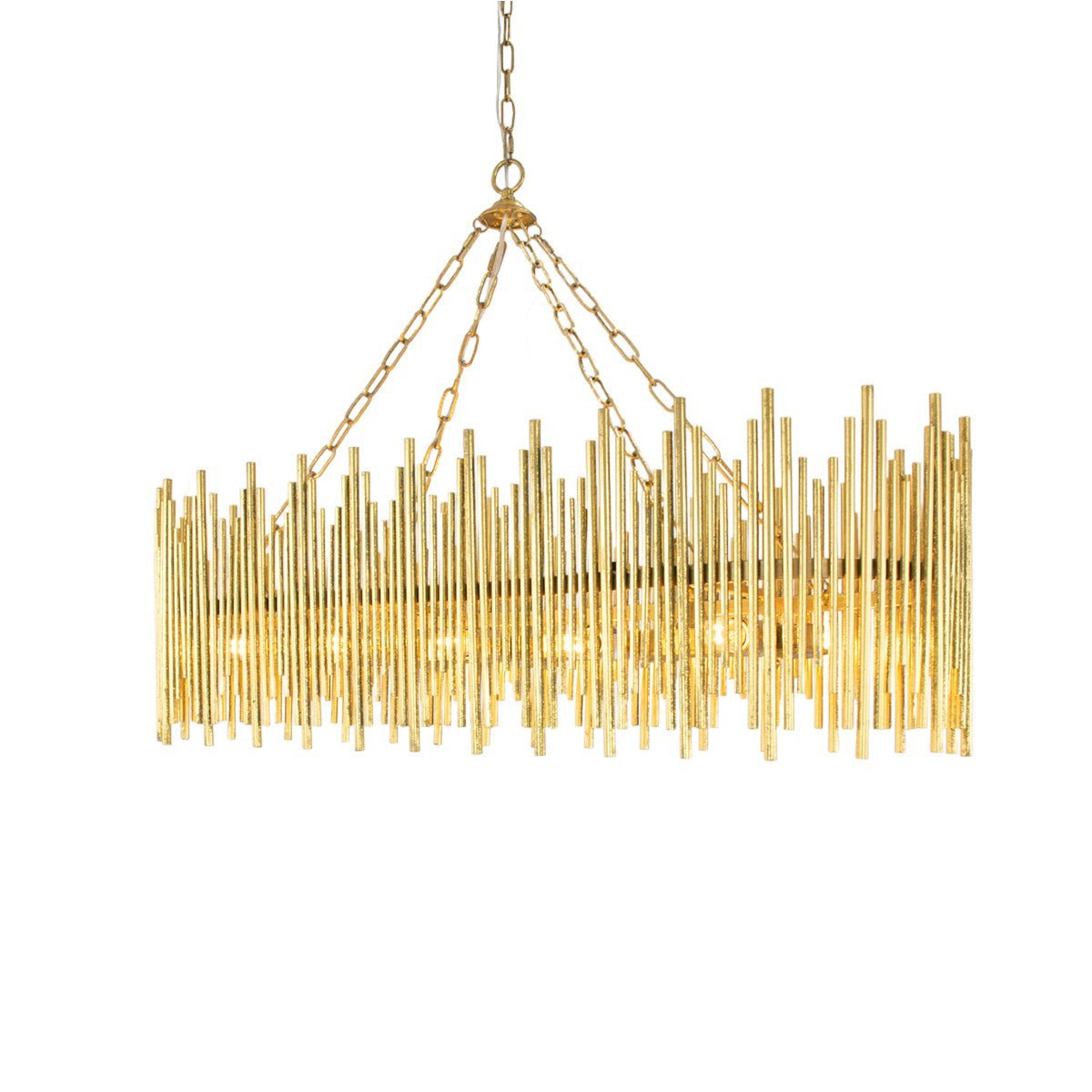 Althely 10 Lights Rectangle Pendant Chandelier - Brig Lighting